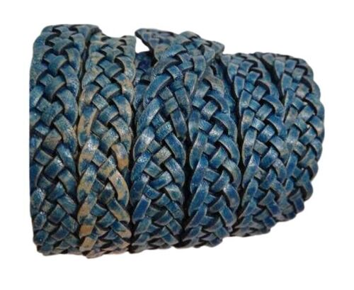 10MM FLAT BRAIDED- SE PB 46 - 5 PLY BRAIDED LEATHER CORDS