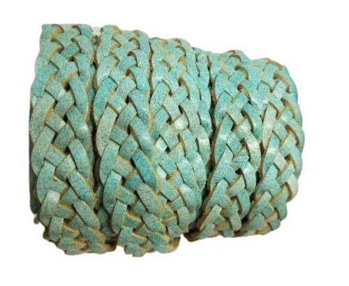 10MM FLAT BRAIDED- SE R 728 - 5 PLY BRAIDED LEATHER CORDS