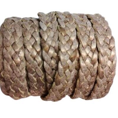 10MM FLAT BRAIDED- SE R 739 - 5 PLY BRAIDED LEATHER CORDS