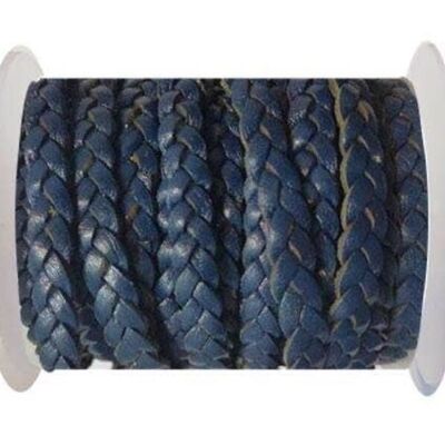 CHOTI-FLAT 3-PLY BRAIDED LEATHER --5MM- SE DARK VINTAGE BLUE