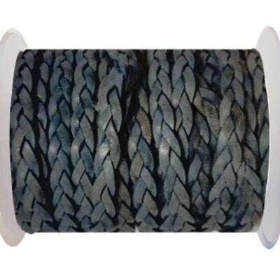 CHOTI-FLAT 3-PLY BRAIDED LEATHER --5MM-BLUE