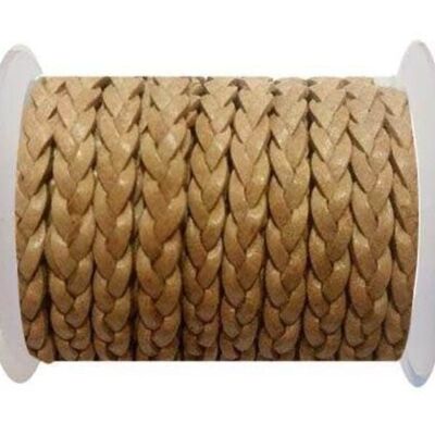 CHOTI-FLAT 3-PLY BRAIDED LEATHER -SE R NATURAL