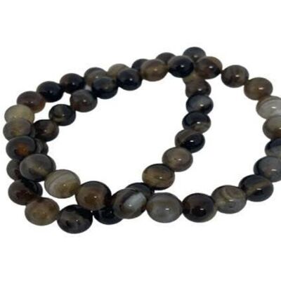 COFFEE STRIPE AGATE (8MM)