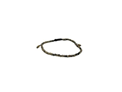 Fine Faceted gemstone bracelet Dalmation