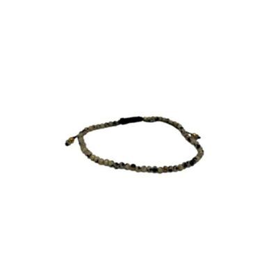 Fine Faceted gemstone bracelet Dalmation