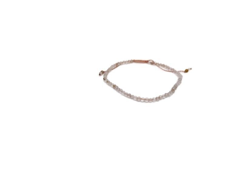Fein facettiertes Edelsteinarmband Morganit