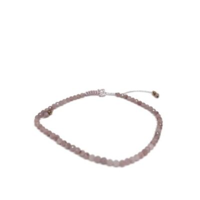 Fein facettiertes Edelsteinarmband Pink Ice