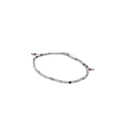 Fein facettiertes Edelsteinarmband Quarz