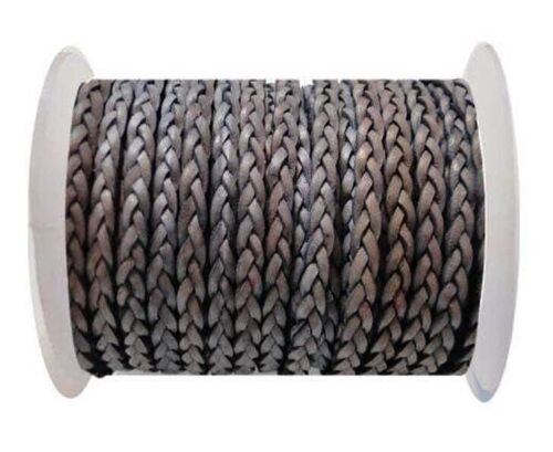 FLAT 3-PLY BRAIDED LEATHER-SE-DB-13-3MM