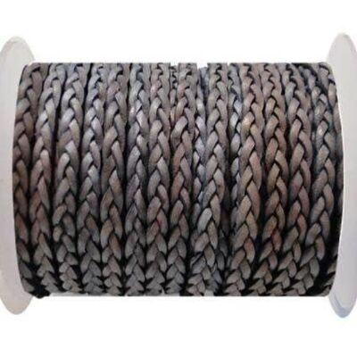 FLAT 3-PLY BRAIDED LEATHER-SE-DB-13-3MM