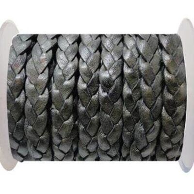 FLAT 3-PLY BRAIDED LEATHER-SE-DB-14-10MM