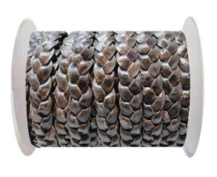 FLAT 3-PLY BRAIDED LEATHER-SE-PB-13-10MM