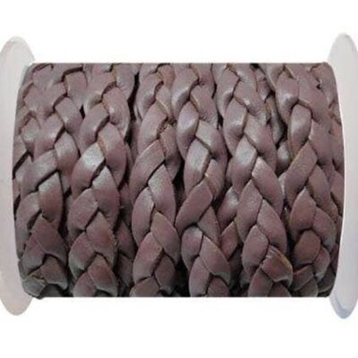 FLAT 3-PLY BRAIDED LEATHER-SE-TAUPE-10MM