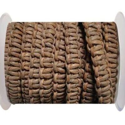 FLAT BRAIDED CORDS-10MM-STAIR CASE STYLE-NATURAL