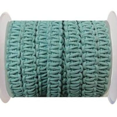 FLAT BRAIDED CORDS-10MM- STAIR CASE STYLE-PASTEL BLUE
