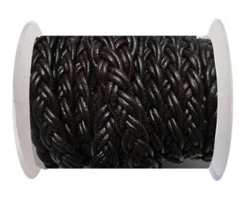 FLAT BRAIDED CORDS-10MM- TWIST STYLE-DARK BROWN