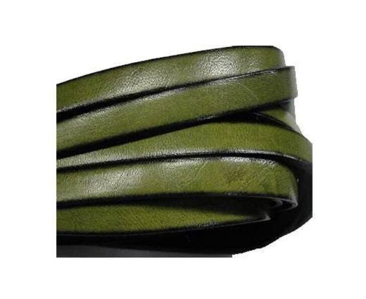 FLACH ITALIENISCH - -8MM*2MM - GRÜN MIT KANTEN