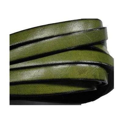 FLAT ITALIAN - -8MM*2MM - GREEN WITH EDGES