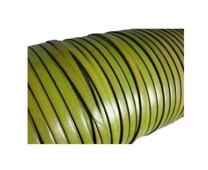 FLACHLEDER ITALIENISCH 5MM - PISTAZIENGRÜN