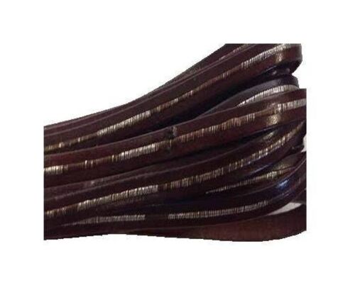 FLAT LEATHER ITALIAN 5MM - SILVER WITH MAROON