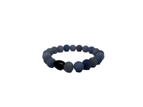 Gem Stones bracelet Matt aventurine blue