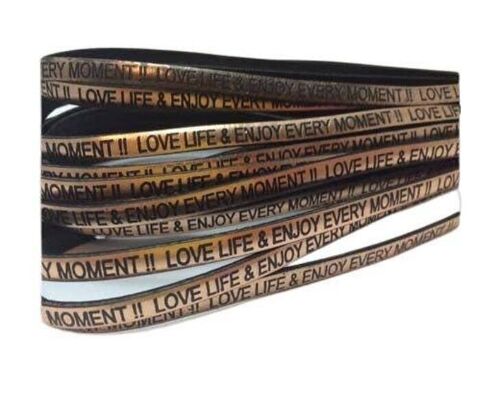 LOVE LIFE & ENJOY EVERY MOMENT - 5MM - METALLIC ROSE GOLD
LO