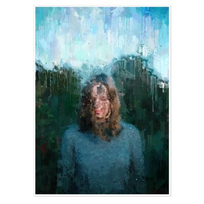 Portrait Of A Girl Art Print 50x70cm