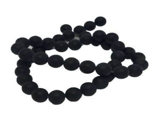 MATT BLACK AGATE (8MM)