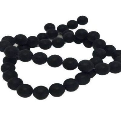AGATE NOIRE MAT (8MM)