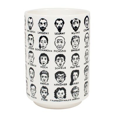 Coffee mug historical celebrities of modern art