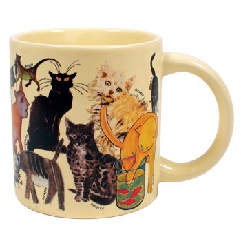 Tasse à café chats artistiques 1