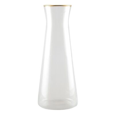 DECANTER BORDO ORO OPACO H28CM