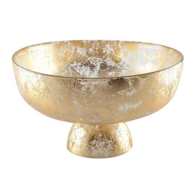 CUP ON STAND GOLD 27X27X9CM