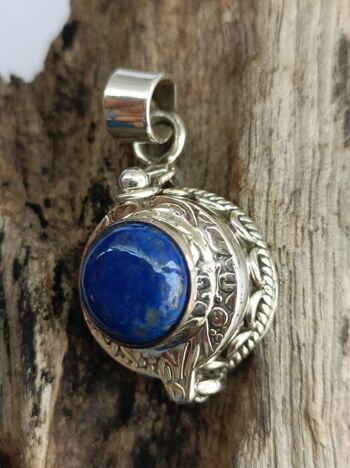 Pendentif Poison Lapis Lazuli 925 Pendentif fait main en argent 4