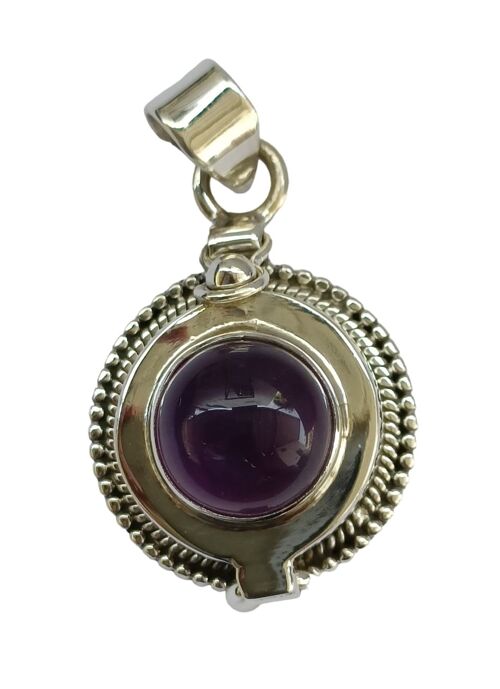 Poison Pendant Amethyst 925 Silver Handmade Pendant