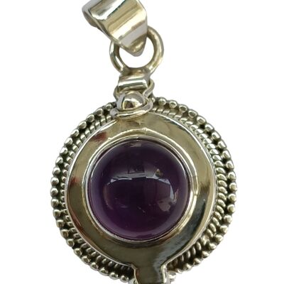 Poison Pendant Amethyst 925 Silver Handmade Pendant