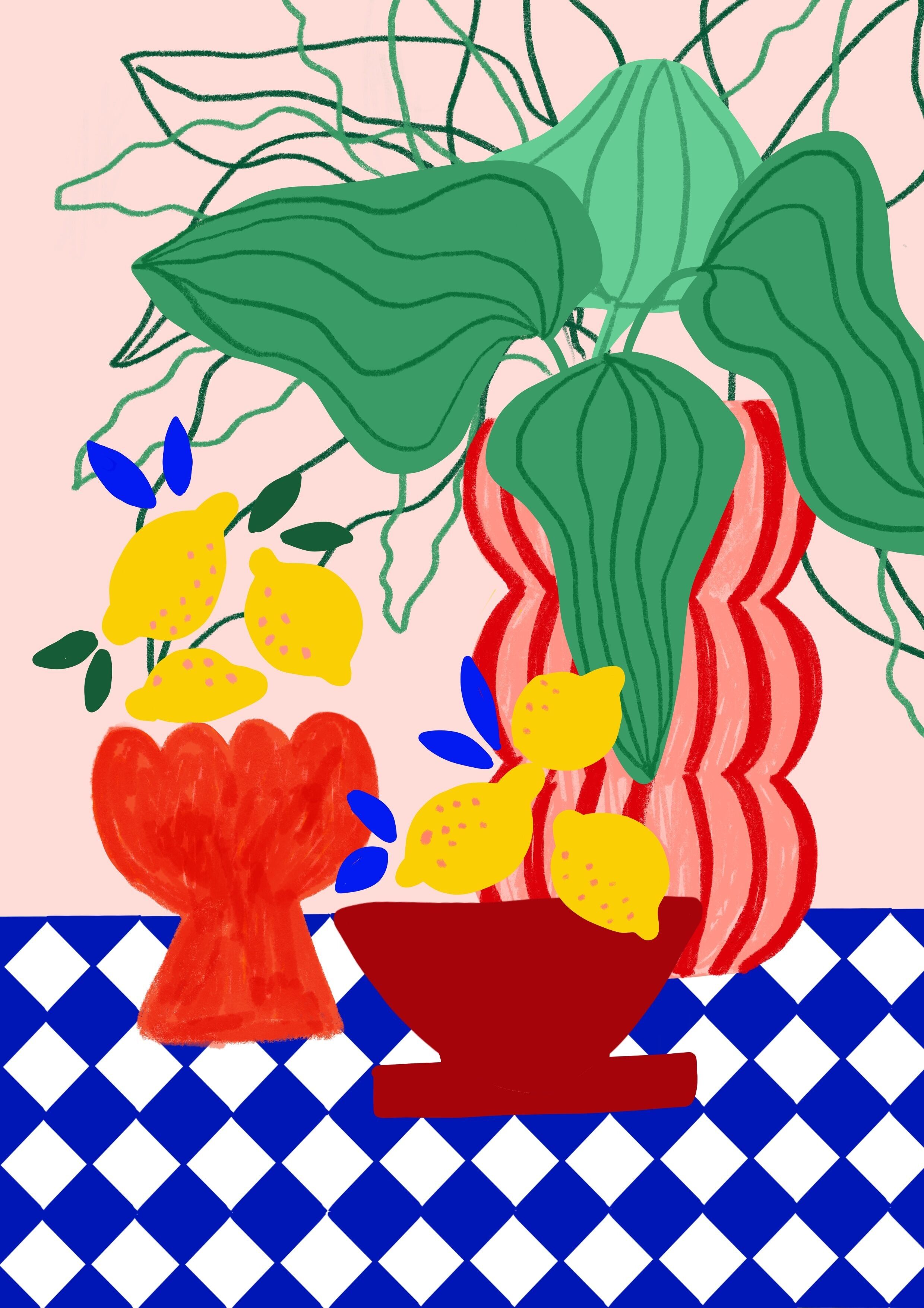 Piastrelle Blu & Limoni A2