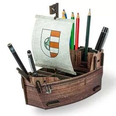Caja de bolígrafos velero