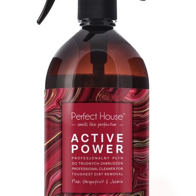 Nettoyant Professionnel ACTIVE POWER pour Élimination des Saletés les Plus Tenaces Pamplemousse Rose & Jasmin - Barwa