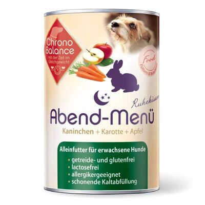 Nassfutter Für Hunde -CB Abend-Menü Kaninchen 400g