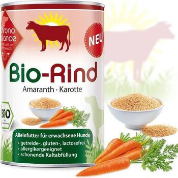 Nourriture humide pour chiens -CB Premium boeuf bio 400g 1