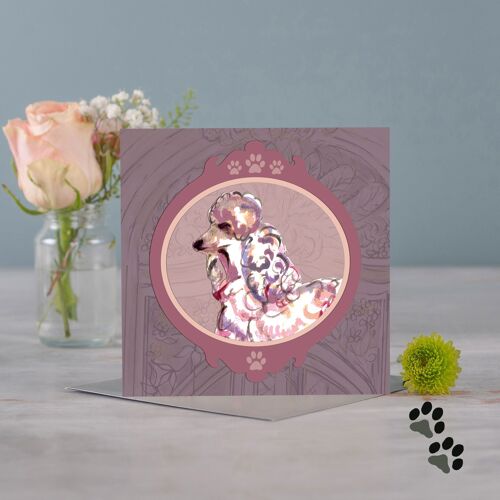 Picture this poodle greeting card