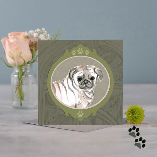 Picture this pug greeting card