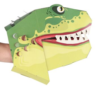 T-Rex Hand Puppet Craft Kit - Créez votre propre marionnette à main en carte 2