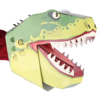 T-Rex Hand Puppet Craft Kit - Créez votre propre marionnette à main en carte 5