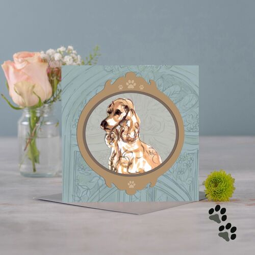 Picture this spaniel greeting card