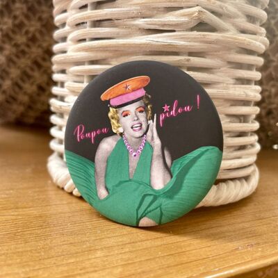 Badge Marylin Poupoupidou vert