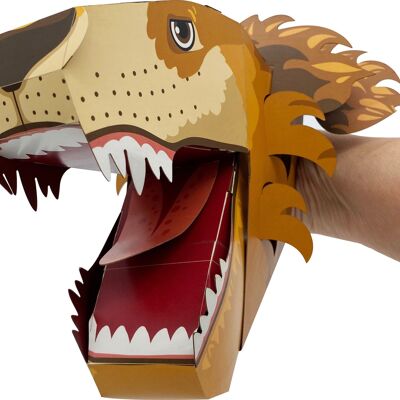 Lion Hand Puppet Craft Kit - Make your own card hand puppet