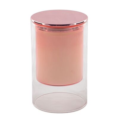 PINK SCENTED CANDLE GERANIUM 7X11.3CM