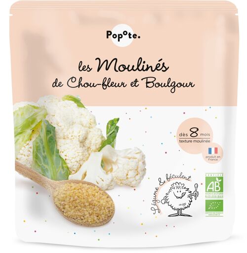 Repas Bébé Moulinés Chou-fleur Boulgour - POPOTE - 180g